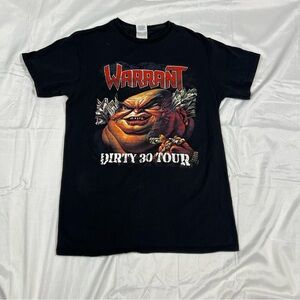 Warrant Dirty 30 Tour Band Tee Mens Small Rock Graphic Concert Shirt